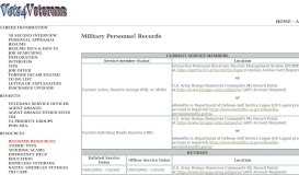 
							         Military Records - Vets for Veterans								  
							    