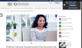 
							         Military Spouse Employment Partnership Job Search - MySECO								  
							    