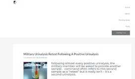 
							         Military Urinalysis Retest Following a Positive Urinalysis - Korody Law ...								  
							    