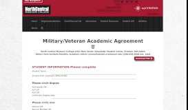 
							         Military/Veteran Academic Agreement - Advising								  
							    