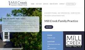 
							         Mill Creek Family Practice: Home								  
							    