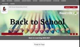 
							         Mill Street Elementary School / Homepage								  
							    