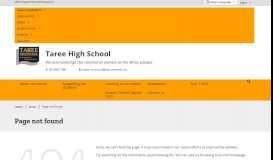 
							         Millennium Parent Portal - Taree High School								  
							    