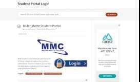 
							         Miller Motte Student Portal - Student Portal Login								  
							    