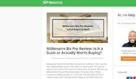 
							         Millionaire Biz Pro Review: Is It a Scam or Actually Worth ...								  
							    