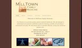 
							         Milltown Family Medicine - Home								  
							    