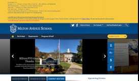 
							         Milton Avenue School / MAS Homepage								  
							    