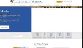 
							         Milton High School								  
							    