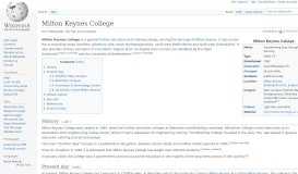 
							         Milton Keynes College - Wikipedia								  
							    