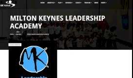 
							         Milton Keynes Leadership Academy – UK Wallball								  
							    