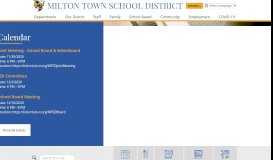 
							         Milton Town School District								  
							    