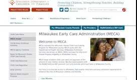 
							         Milwaukee Early Care Administration (MECA)								  
							    