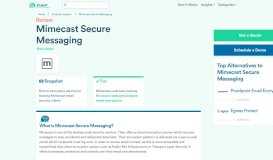 
							         Mimecast Secure Messaging Reviews and Pricing | Expert Insights								  
							    