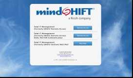 
							         mindSHIFT's Total IT Management Web Portal								  
							    