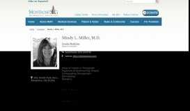 
							         Mindy L. Miller, M.D. - Montrose Memorial Hospital								  
							    