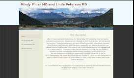 
							         Mindy Miller, MD and Linda Peterson, MD - Home								  
							    