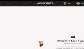 
							         Minecraft 1.13.1 Released | Minecraft								  
							    