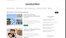 
							         Minecraft 1.8.9 Command Blocks | MinecraftSix								  
							    