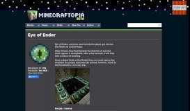 
							         Minecraft Eye of Ender | Minecraftopia								  
							    