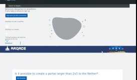
							         minecraft - Is it possible to create a portal larger than 2x3 to ...								  
							    