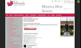 
							         Mineola Public Schools Schools | Mineola High School								  
							    