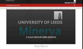 
							         Minerva portal and VLE : The Digital Education Service								  
							    