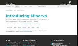 
							         Minerva Support : Minerva Overview - University of Leeds								  
							    