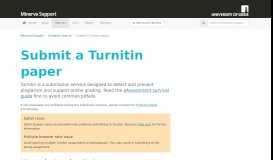 
							         Minerva Support : Turnitin student submission - University of Leeds								  
							    