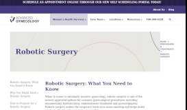 
							         Minimally Invasive Robotic Gynecology Surgery in Athens, GA ...								  
							    