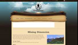 
							         Mining Dimension - OreSpawn								  
							    