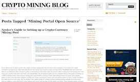 
							         Mining Portal Open Source - Crypto Mining Blog								  
							    
