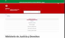 
							         Ministerio de Justicia y Derechos Humanos - MINJUSDH ...								  
							    