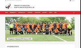 
							         Ministry of Education Sports and Recreation Club |								  
							    