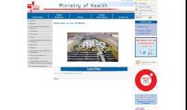 
							         MINISTRY OF HEALTH - Welcome to our Website								  
							    