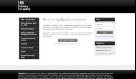 
							         Ministry of Justice Sourcing Portal								  
							    