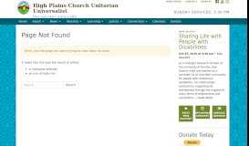 
							         Ministry Tracker Portal - High Plains Church Unitarian Universalist								  
							    