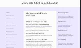 
							         Minnesota Adult Basic Education: Minnesota ABE								  
							    
