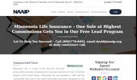 
							         Minnesota Life Insurance | Highest Commissions - NAAIP								  
							    
