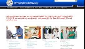 
							         Minnesota Nursing Board / Minnesota Board of Nursing								  
							    