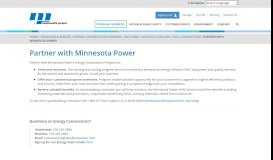 
							         Minnesota Power is an ALLETE Company - Partner with Minnesota ...								  
							    