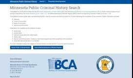 
							         Minnesota Public Criminal History								  
							    
