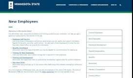 
							         Minnesota State - - New Employees								  
							    