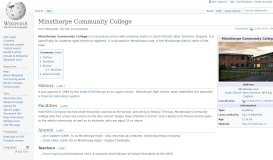 
							         Minsthorpe Community College - Wikipedia								  
							    