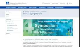 
							         MINT Symposium – Technische Hochschule Nürnberg Georg Simon ...								  
							    