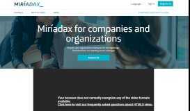 
							         Miríadax for companies and organizations - miriadax.net								  
							    