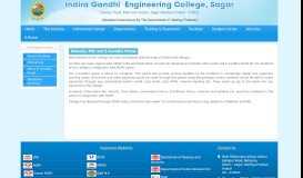 
							         MIS & E- Suvidha Portal - IGEC Sagar								  
							    