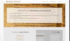 
							         Mishna Portal | Daily Mishna Learning								  
							    