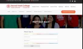 
							         MIS/IT DashBoard, Sacred Heart College, Lucena City								  
							    