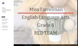 
							         Miss Farrelman's Class - Google Sites								  
							    