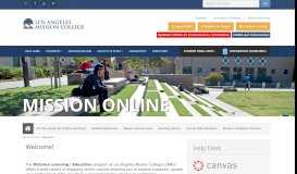 
							         Mission Online - Los Angeles Mission College								  
							    